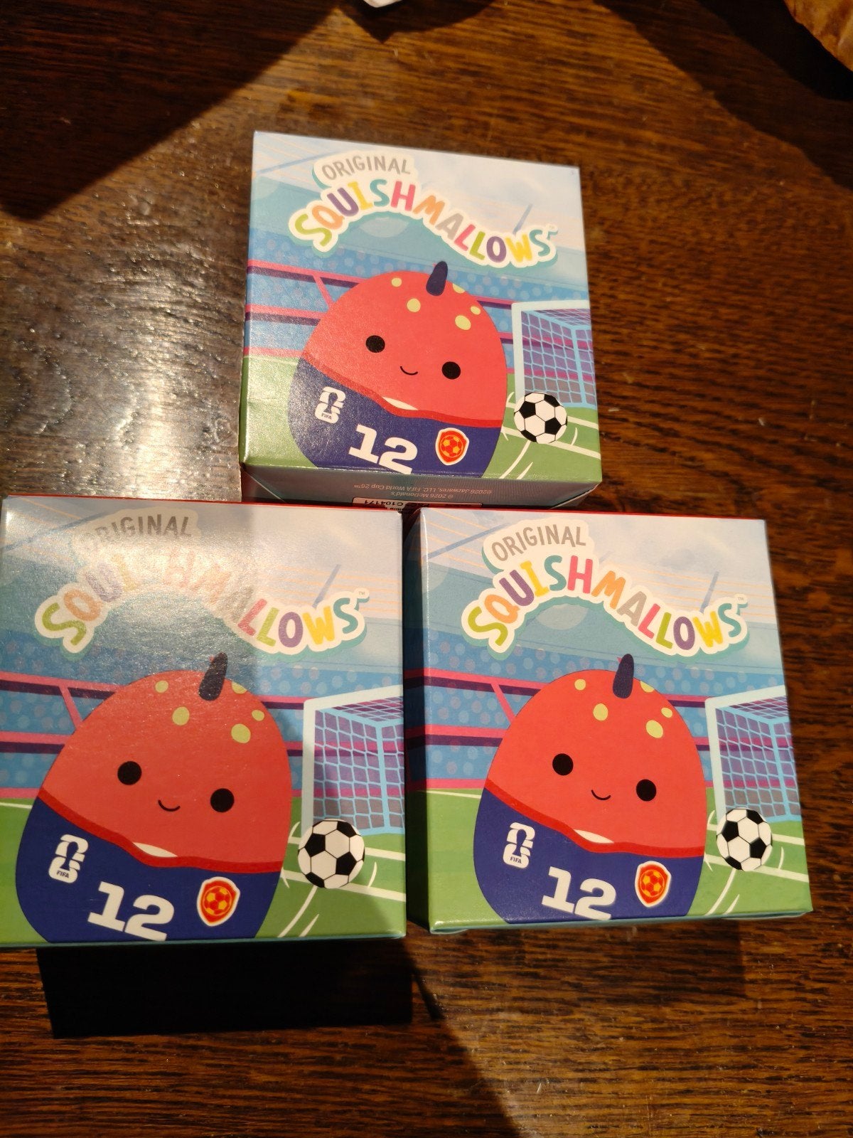 3x Originele Squishmallows FIFA Voetbal Mystery Boxen, Ophalen of Verzenden, Nieuw