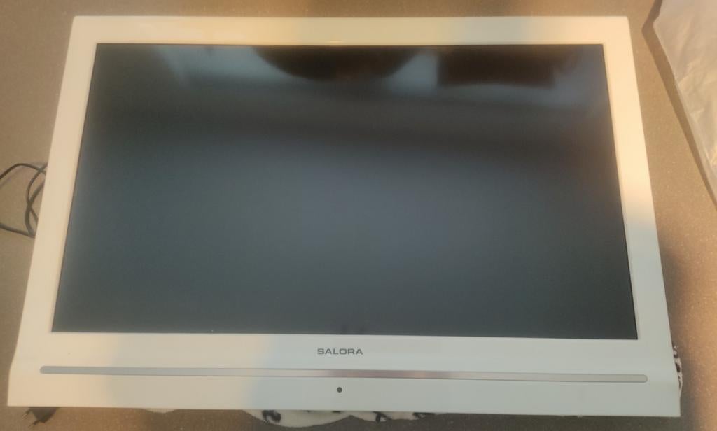 Salora witte tv met dvd speler, Ophalen of Verzenden, Zo goed als nieuw, 50 Hz, Overige merken