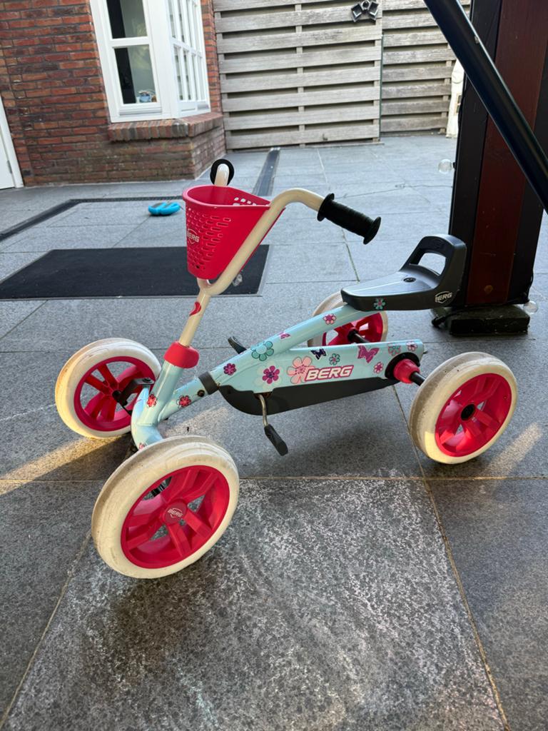 BERG Biky Loopfiets Blauw met Roze accenten, Ophalen of Verzenden, Gebruikt, Loopfiets