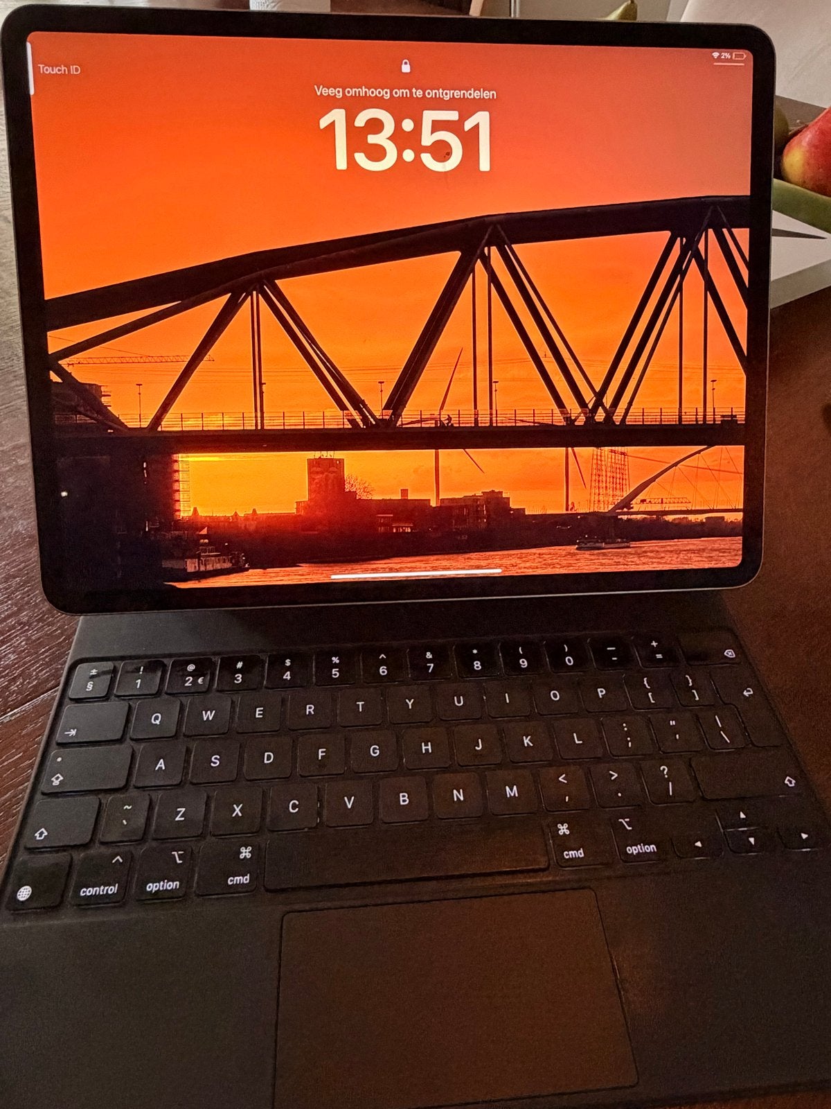 Apple iPad Air M2 13 inch 128 g met Magic Keyboard  & Pencil, Computers en Software, 13 inch of meer, Apple iPad Air, Ophalen of Verzenden