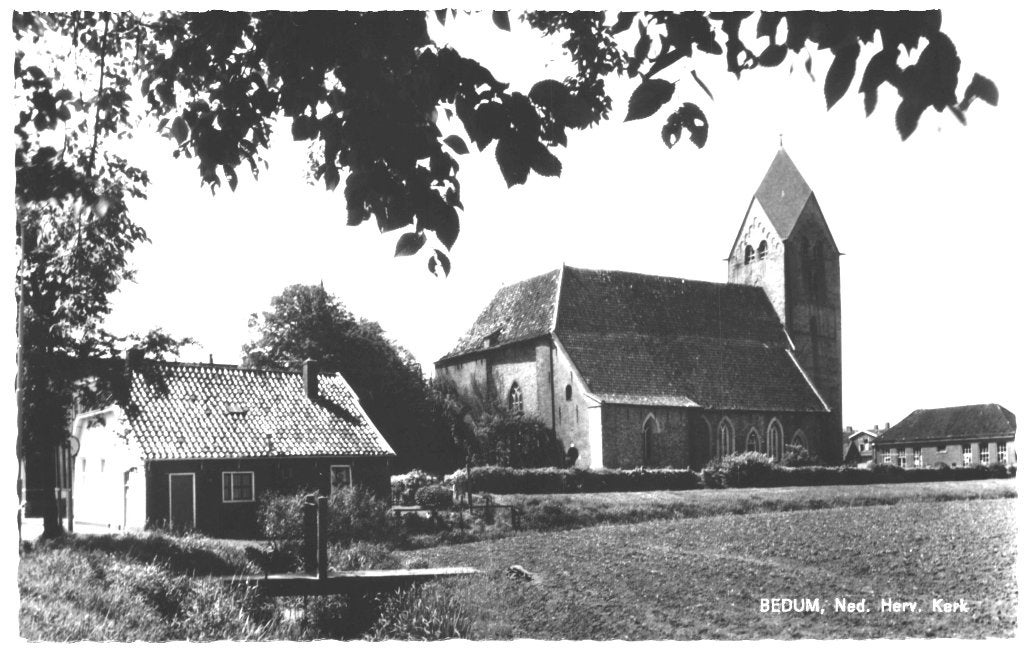 967708	Bedum	Groningen	1968	Nette oude kaart Onbeschreven, Verzamelen, Ansichtkaarten | Nederland, Ophalen of Verzenden, 1960 tot 1980