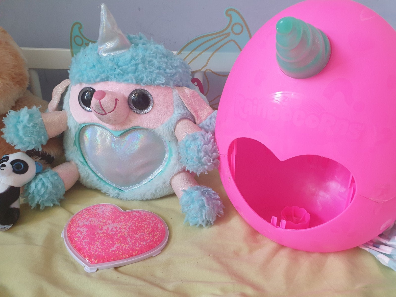 Zuru RainboCorn Fairy eenhoorn knuffel nieuw en zgan, Nieuw, Ophalen of Verzenden, Roze, Eenhoorn
