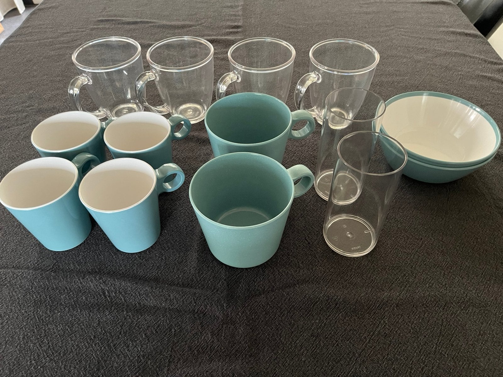 Mepal servies (zie beschrijving), Caravans en Kamperen, Ophalen of Verzenden, Zo goed als nieuw