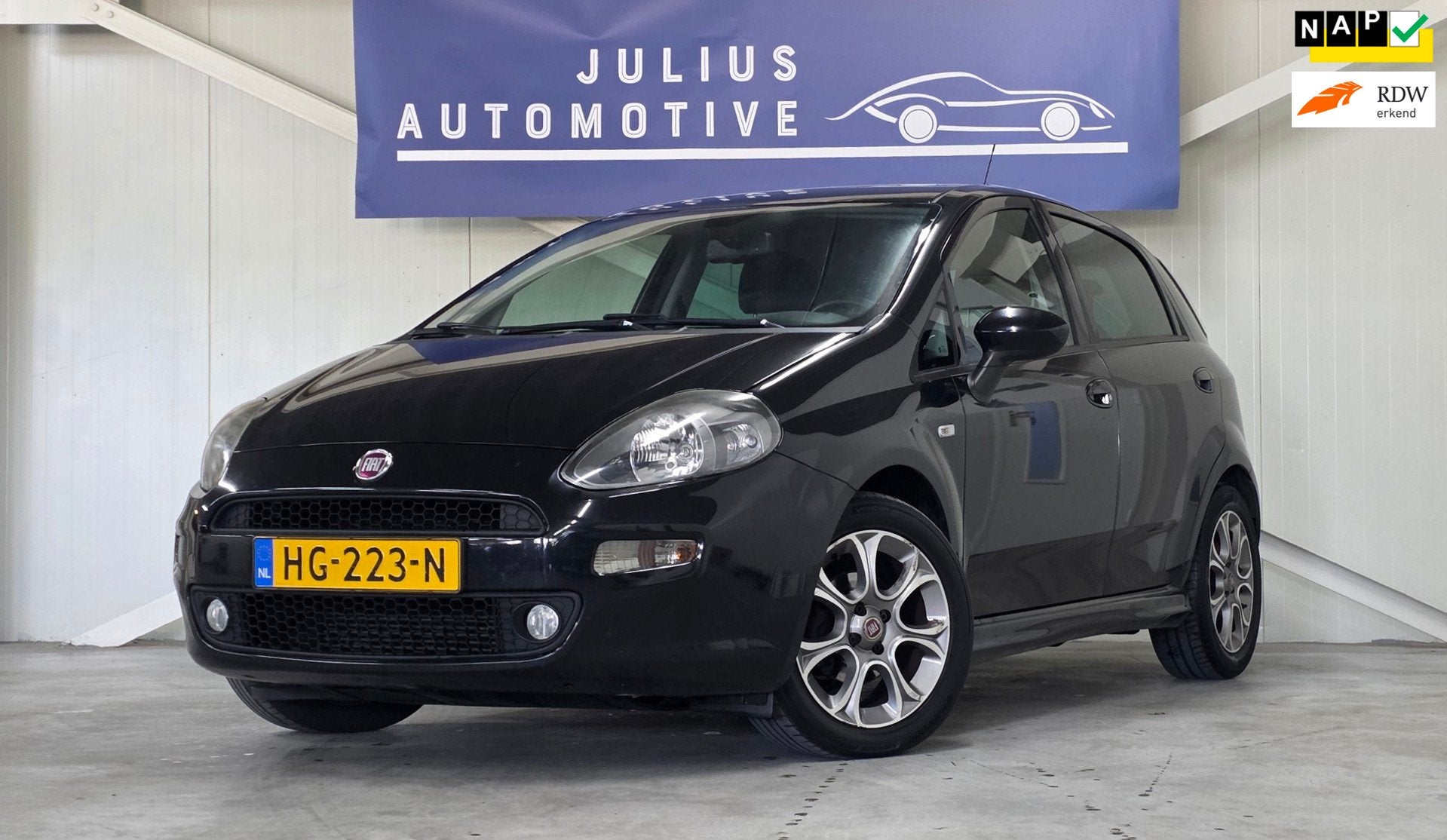 Fiat Punto Evo 1.3 M-Jet Lounge Clima DPF verstopt! CruiseCo, Auto's, Voorwielaandrijving, Euro 5, Stof, Gebruikt
