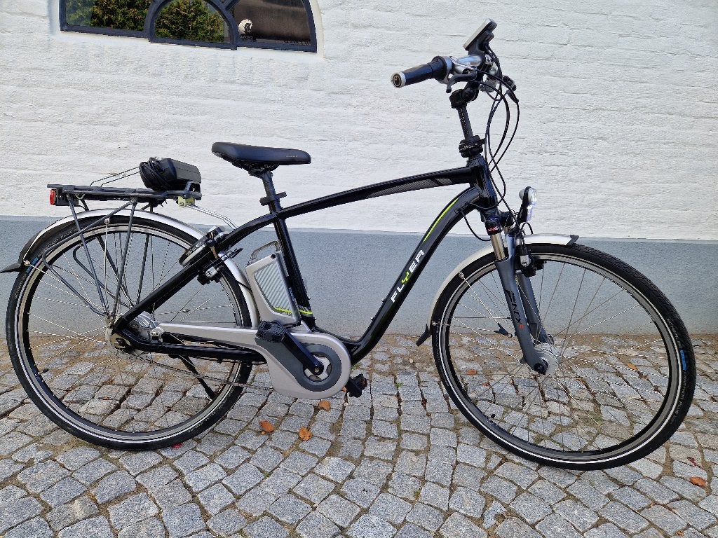 Elektrische fiets, heren fiets, middenmotor,, Zo goed als nieuw, 51 tot 55 cm, 50 km per accu of meer, Ophalen
