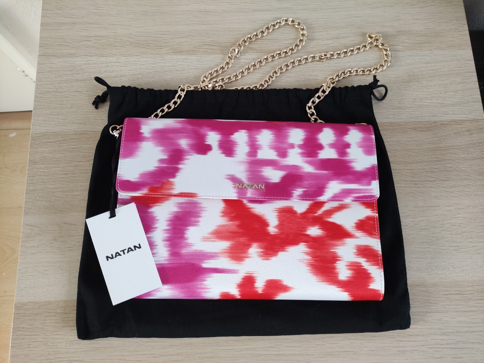 Natan 2-in-1 Schoudertas/Clutch met Afneembare Ketting, Overige merken, Overige kleuren, Nieuw, Ophalen of Verzenden