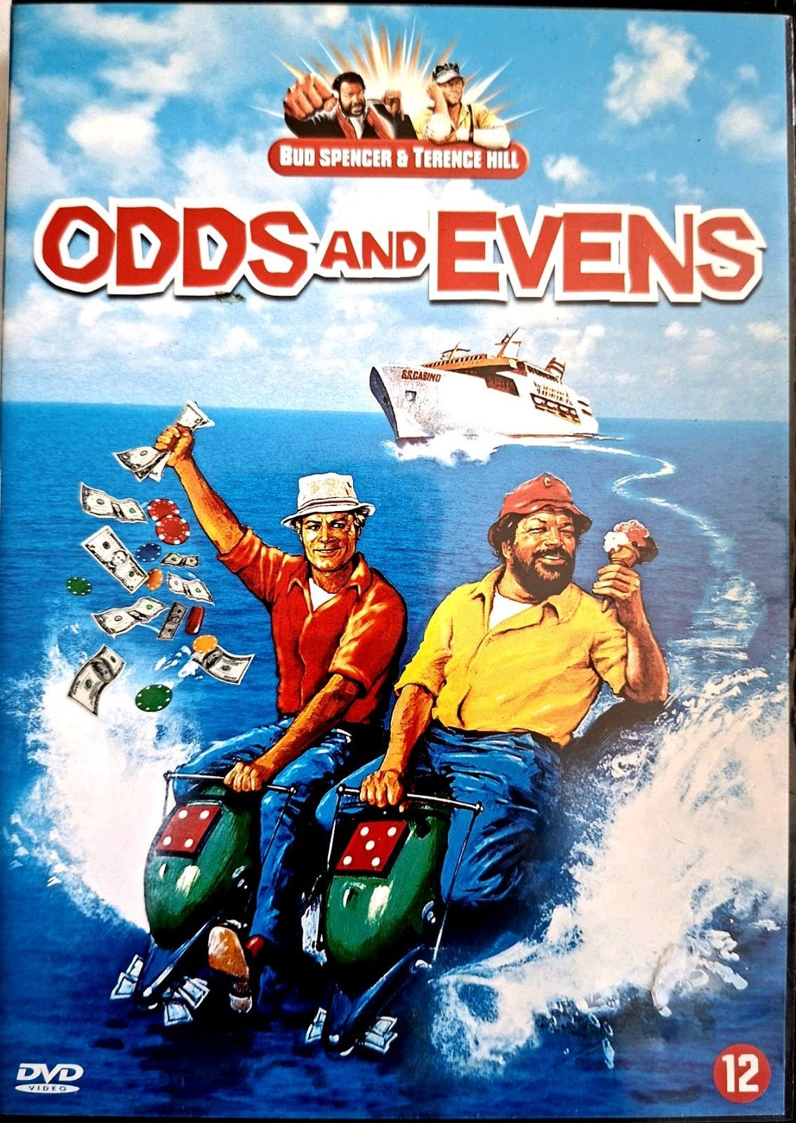 DVD  BUD SPENCER & TERENCE HILL - Odds And Evens, Alle leeftijden, Ophalen of Verzenden, Gebruikt, Komedie