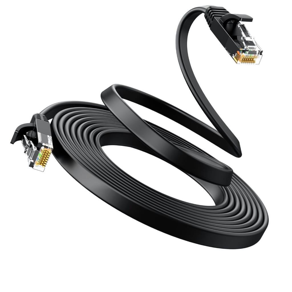 UTP Cat6 Ethernet Cable Gigabit Flat Plat RJ45 Kabel 2 Meter, Ophalen of Verzenden, Nieuw