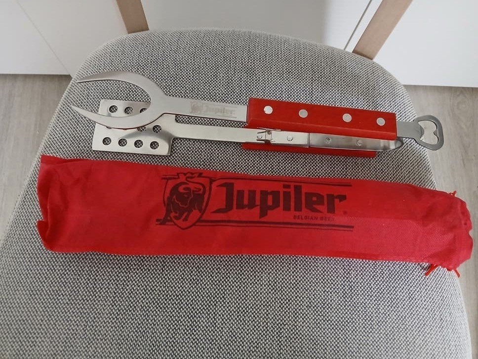 Jupiler BBQ set met flesopener en spatel tang in 1, Ophalen of Verzenden, Nieuw, Jupiler
