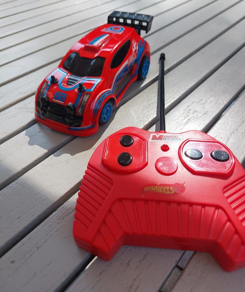 Hot Wheels Raceauto met Afstandsbediening, Ophalen, Zo goed als nieuw, Afstandsbediening