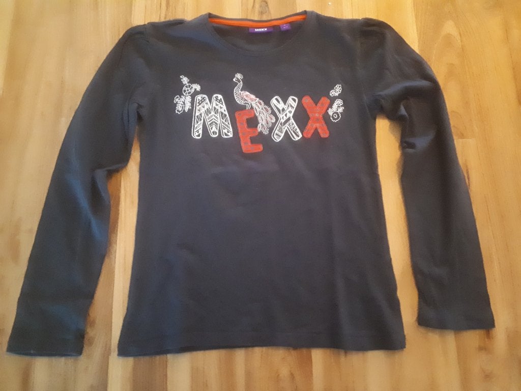 Donkerblauwe Mexx longsleeve, Ophalen of Verzenden, Zo goed als nieuw, Meisje, Shirt of Longsleeve