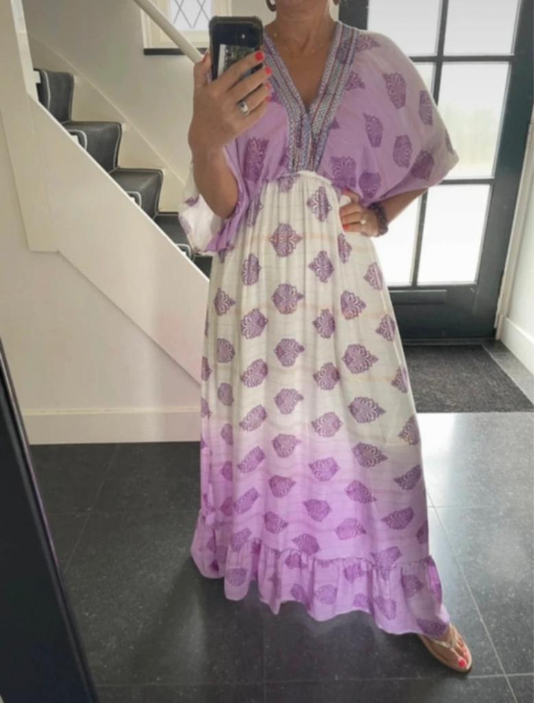 Moda Italia, nieuwe, super leuke en aparte zomerjurk, S/M, Maat 38/40 (M), Overige typen, Overige kleuren, Nieuw