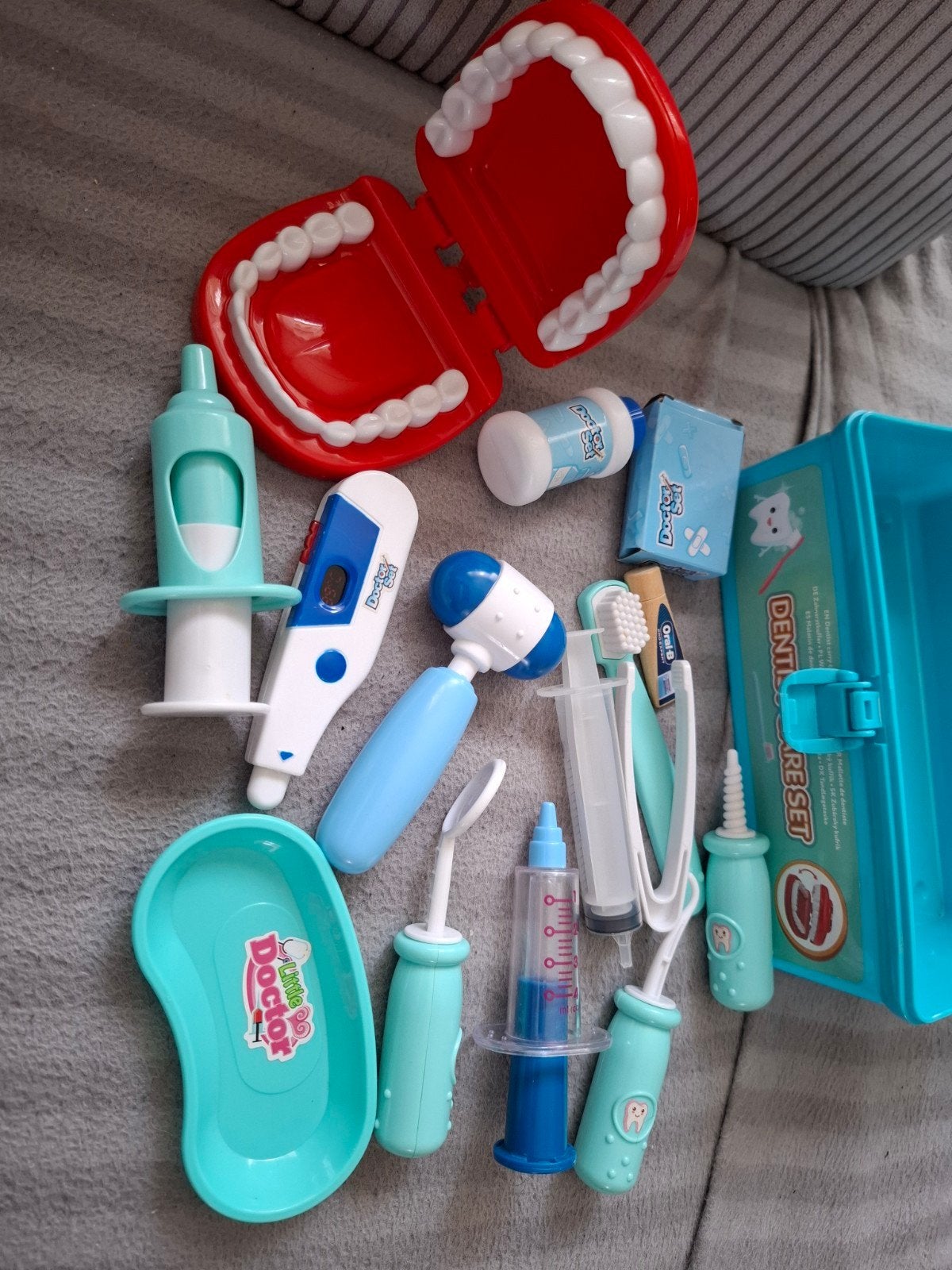 Tandarts speelgoed, Ophalen, Gebruikt