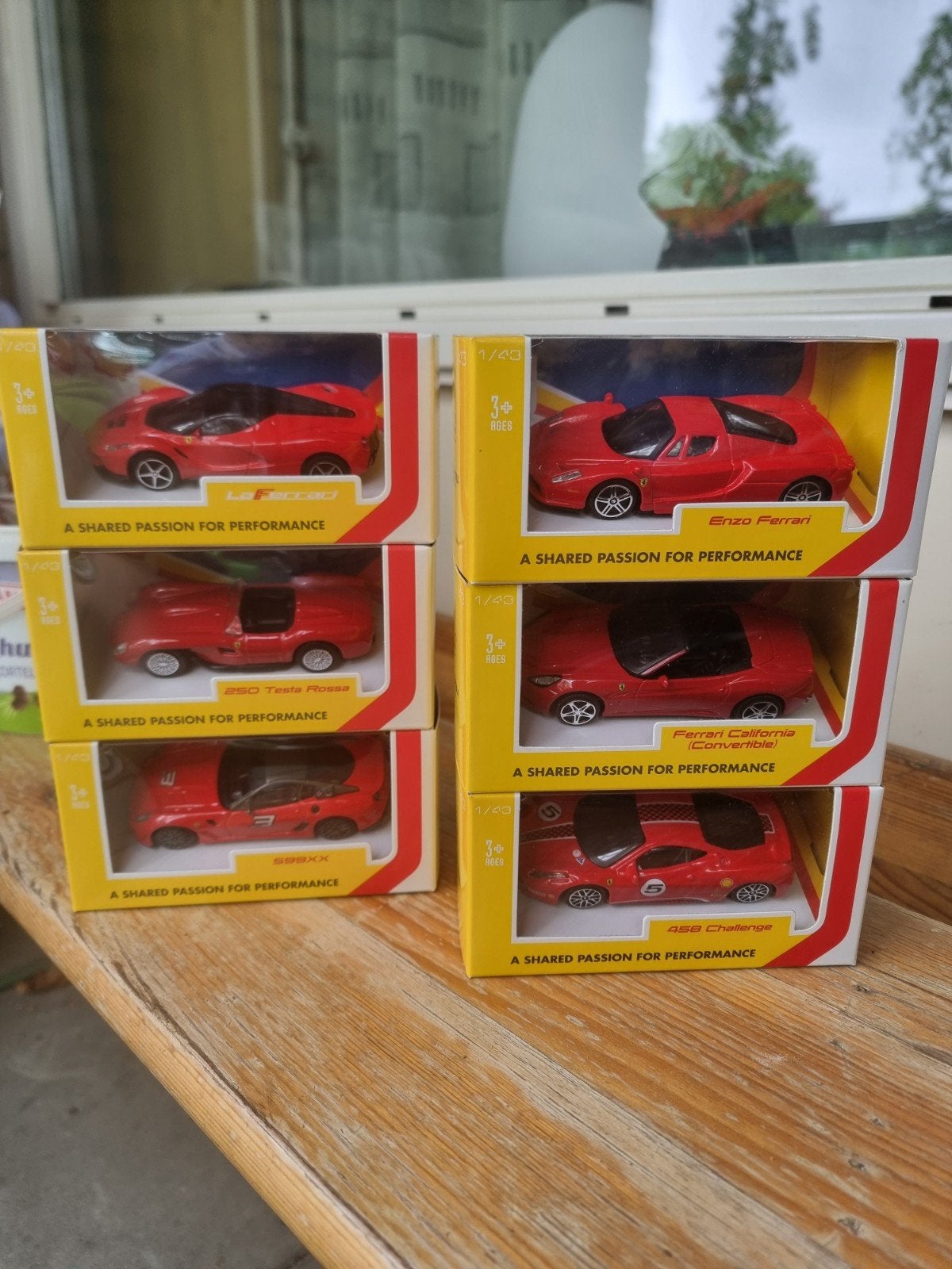 Set van 6 Ferrari schaalmodellen 1:43 - Nieuw in doos, Ophalen of Verzenden, Nieuw, Auto, Overige merken