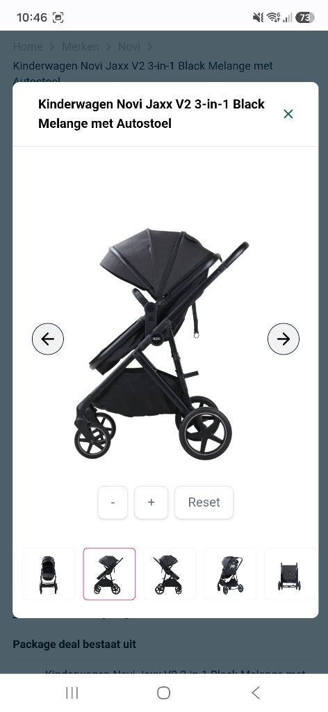Foto 6 van Nieuw en ongebruikt kinderwagen Novi jaxx 3 in 1