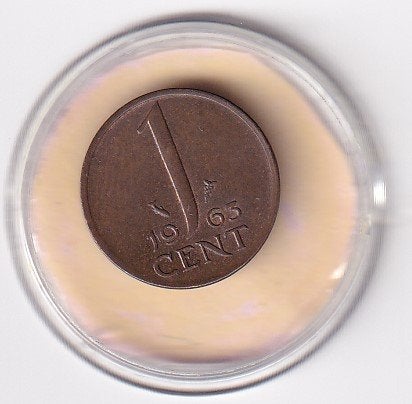 1 Cent 1963 Zeer Fraai, Verzenden, Koningin Juliana, 1 cent, Losse munt