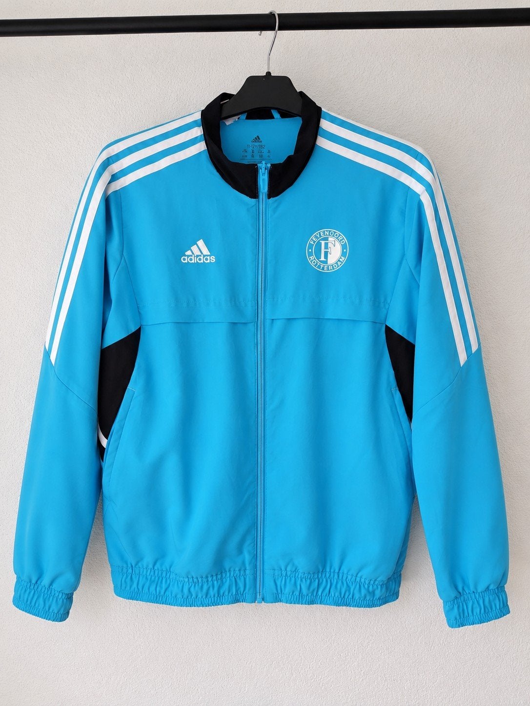 Origineel Feyenoord Adidas Trainingsjack - Maat 152 (ZGAN), Adidas, Jongen of Meisje, Ophalen of Verzenden, Zo goed als nieuw
