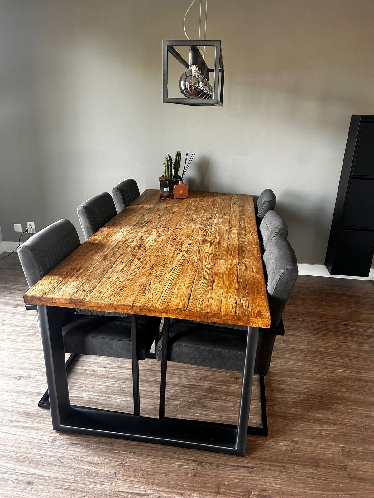 Complete Eetkamerset – Romaro tafel + 6 stoelen | Teakhout, Ophalen, Teakhout, 200 cm of meer, 50 tot 100 cm