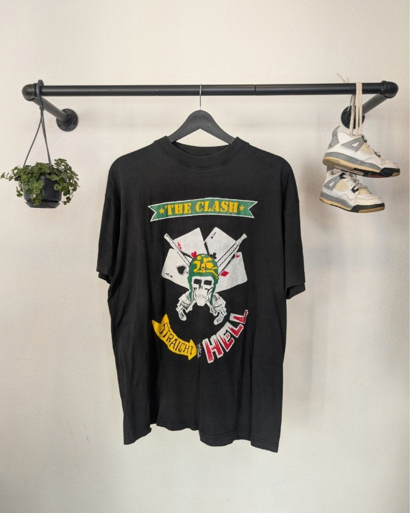 1990 The Clash Straight To Hell T-Shirt — Large | Vintage, Kleding | Heren, Vintage, Maat 52/54 (L), Vintage, Vintage