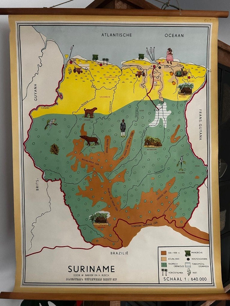 Suriname, Ophalen of Verzenden, Aardrijkskunde
