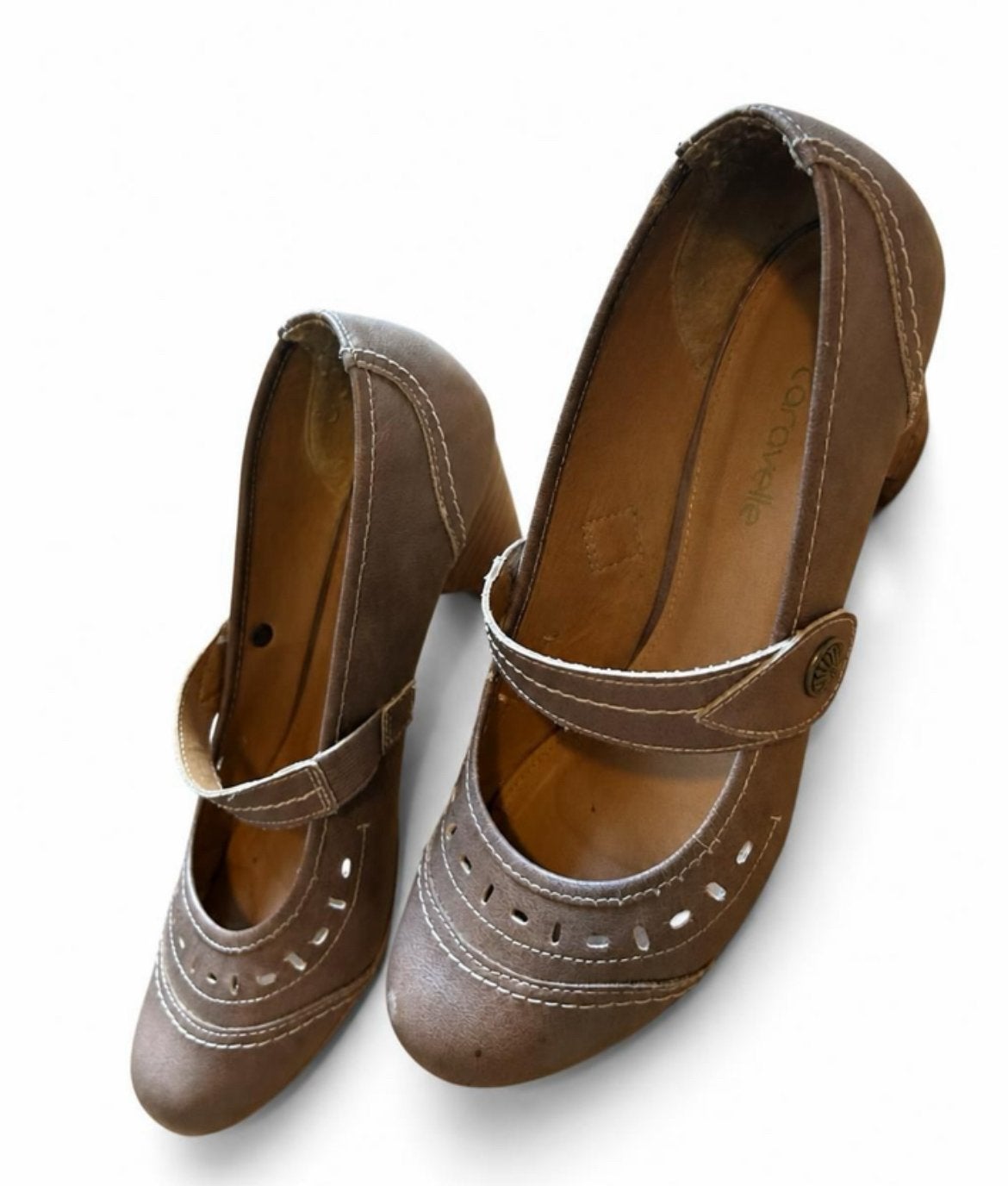 Dames pumps. Danes schoenen. Schoenen met hakken., Ophalen of Verzenden, Zo goed als nieuw, Bruin