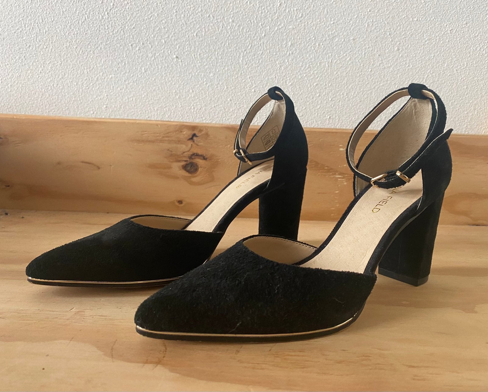 Leren hakken Anna Field, 36 | als nieuw, Pumps, Verzenden, Zwart, Zo goed als nieuw