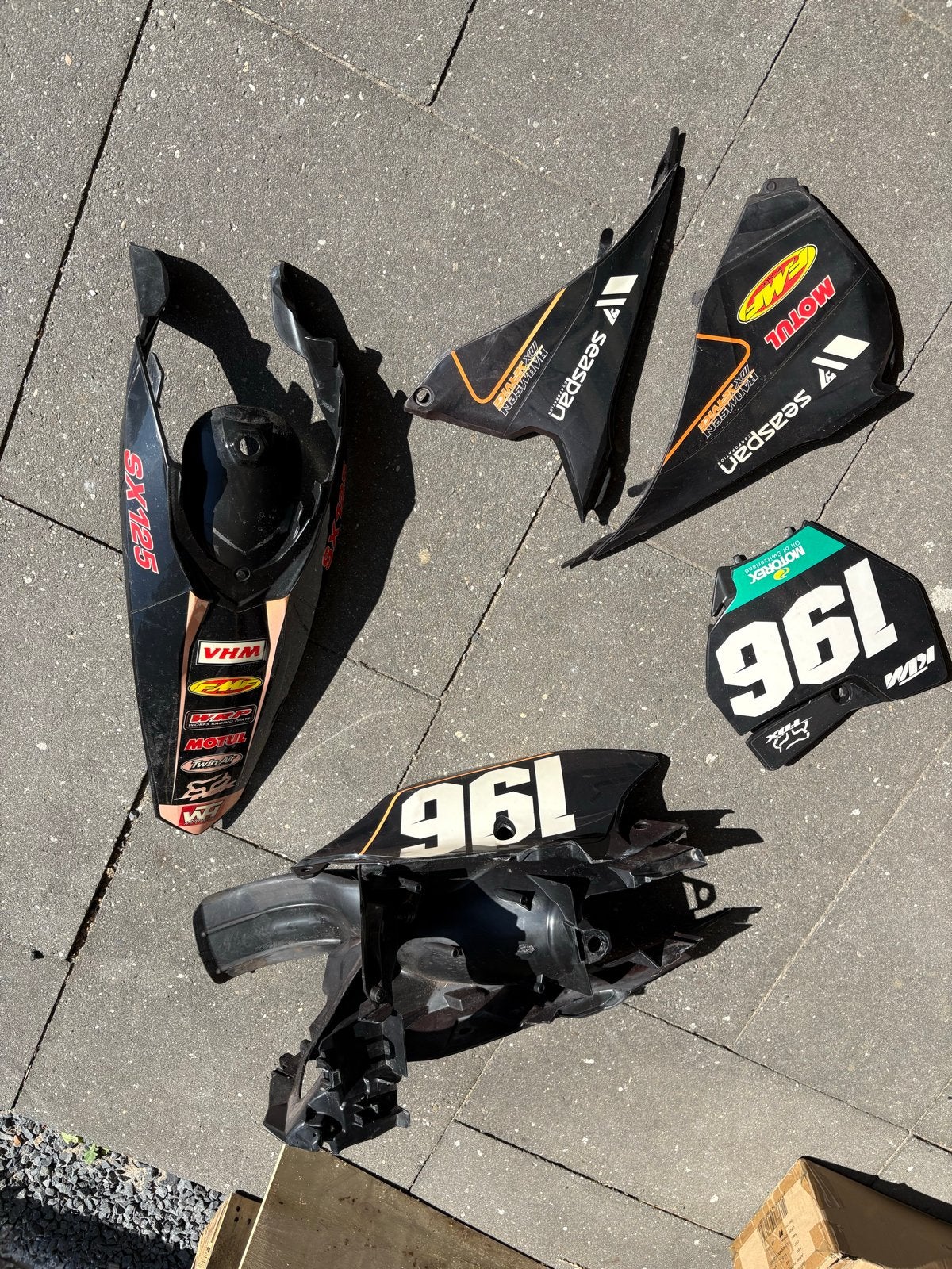 KTM SX125 2014 plastic kappenset, Ophalen of Verzenden, Gebruikt
