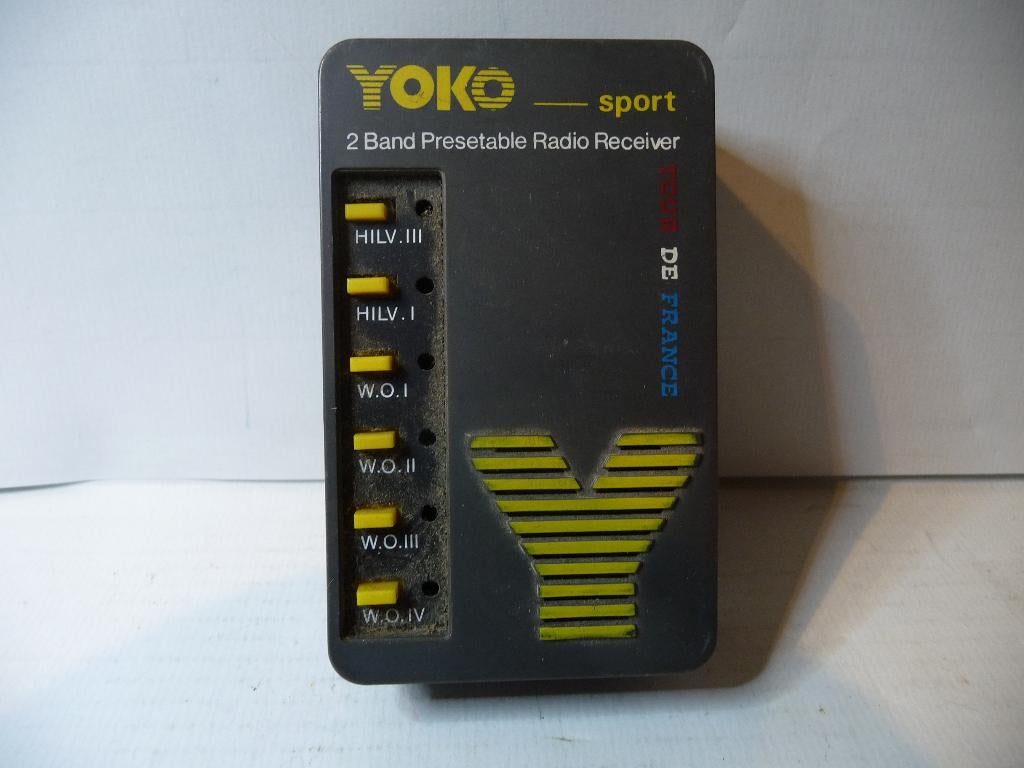 Yoko Sport met zes voorkeuzetoetsen. Verzenden kan ook, Ophalen, Gebruikt, Transistorradio