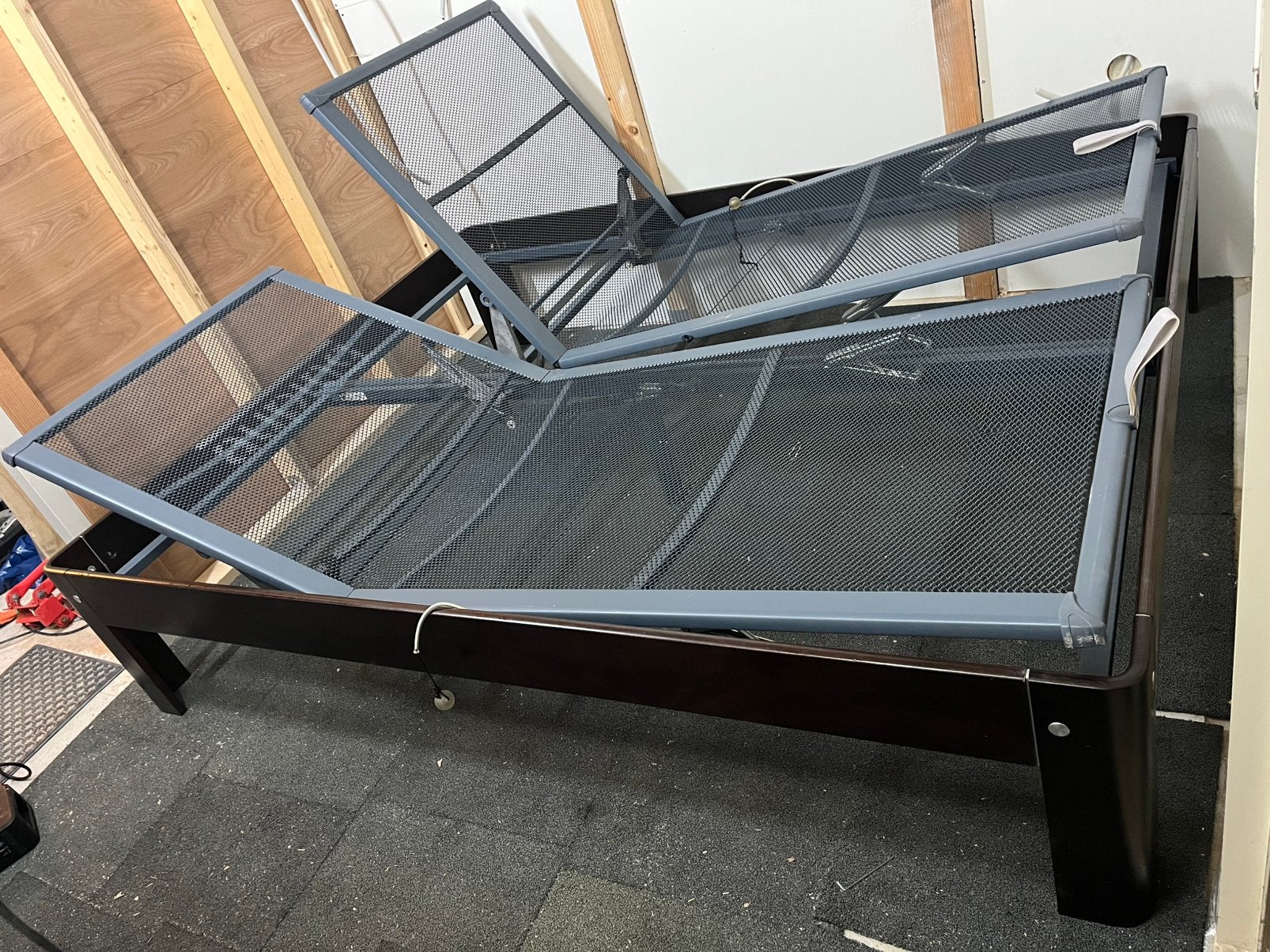 Auping auronde 180x220 - senior hoogte, Ophalen, Bruin, Tweepersoons, 180 cm