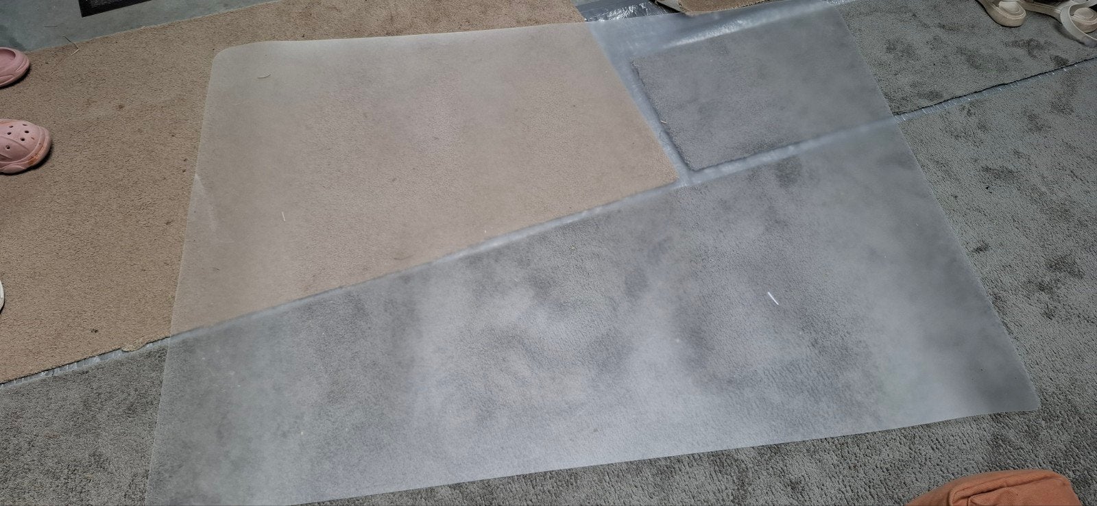 Vloermat beschermer 140x100 cm voor bureaustoel, Ophalen of Verzenden, Gebruikt