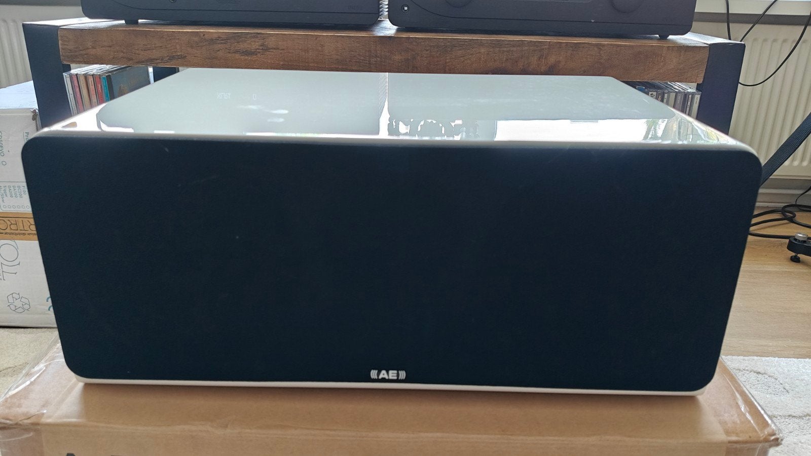 Acoustic Energy AE307 center wit (glossy white), Ophalen of Verzenden, Nieuw, Center speaker, Overige merken