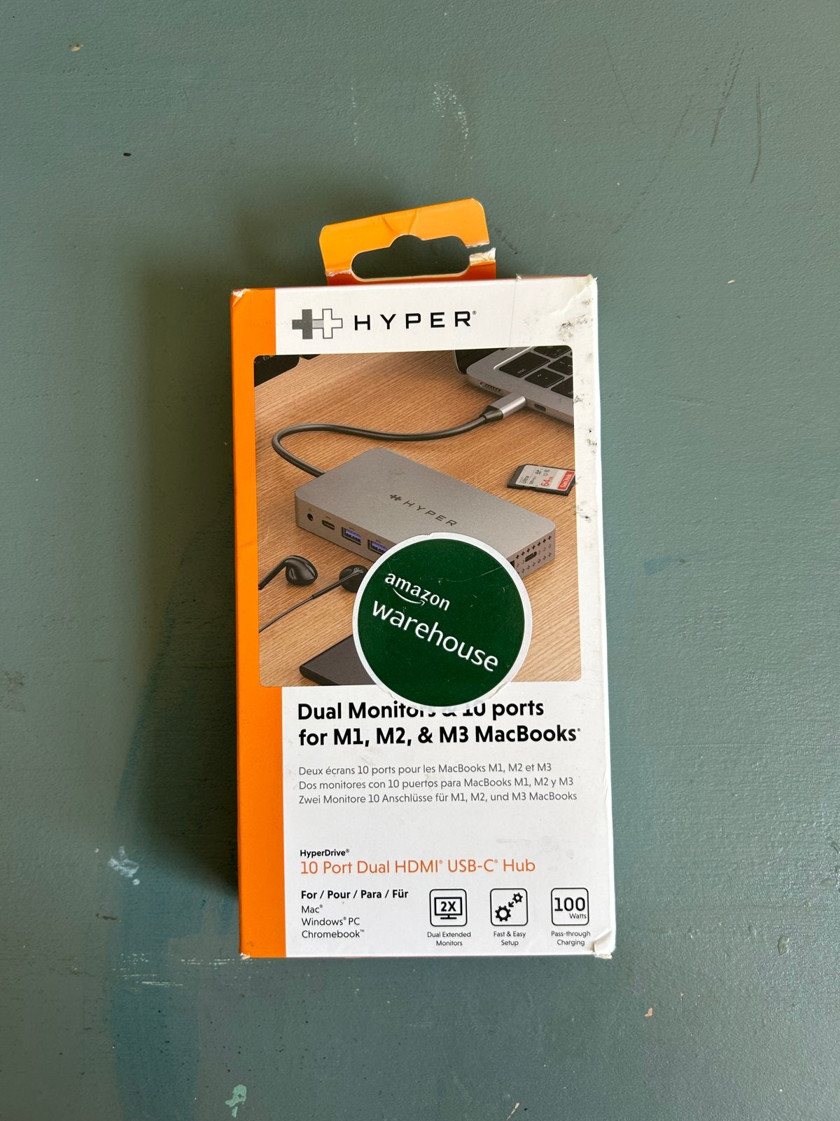 HyperDrive 10-poorts Dual HDMI USB-C Hub voor MacBooks, Computers en Software, Dockingstations, Ophalen of Verzenden, Nieuw, USB-hub