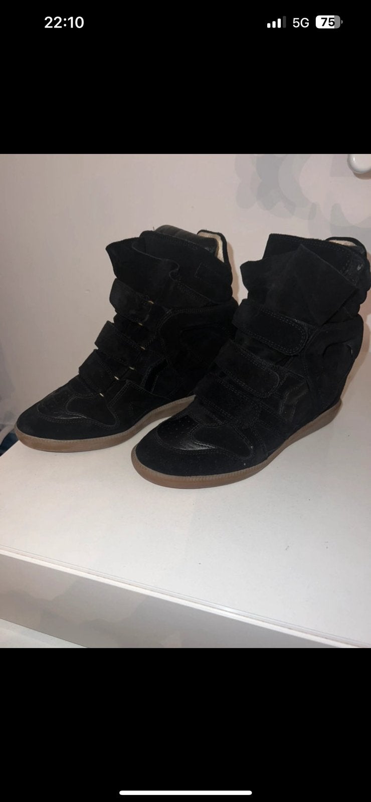 Isabel Marant schoenen orgineel!, Kleding | Dames, Ophalen, Zo goed als nieuw, Zwart, Sneakers of Gympen