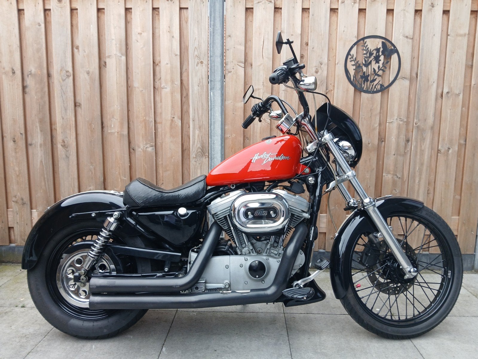 Harley Davidson Sportster 883 XL53C custom, 2 cilinders, Sportuitlaat, Occasion, Chopper