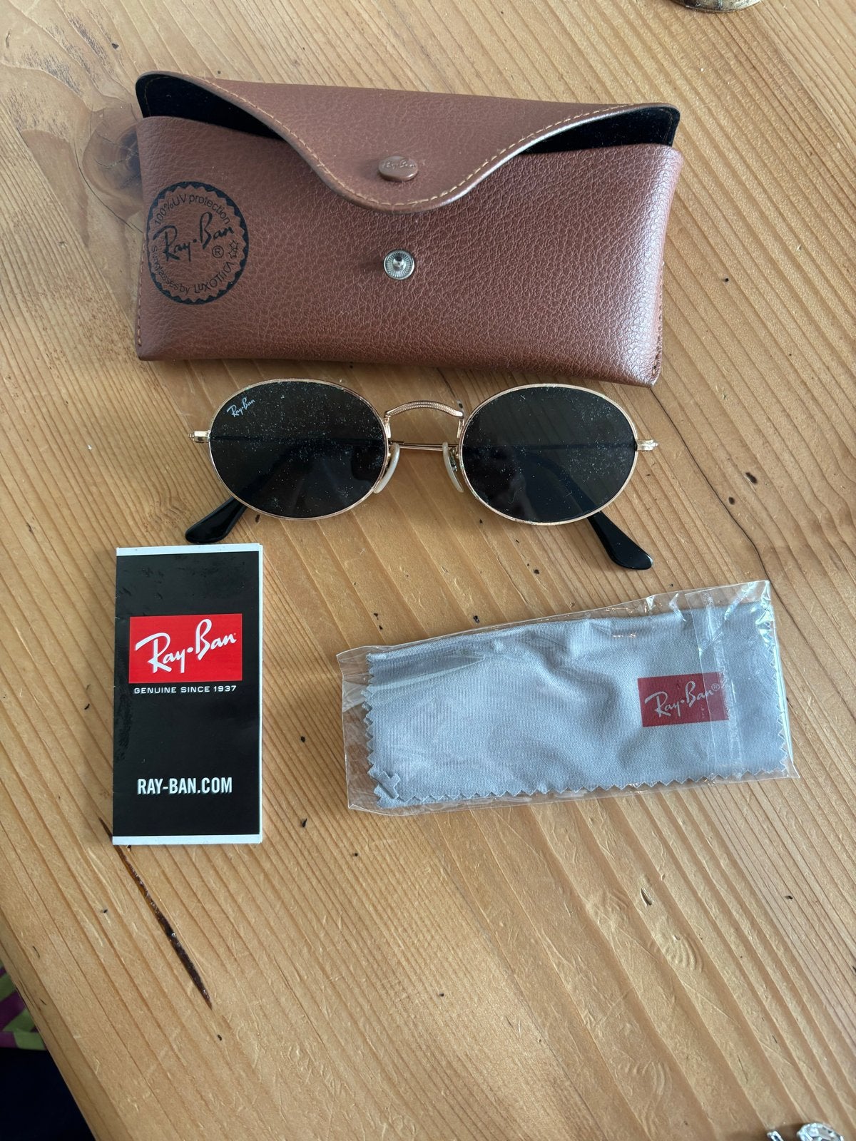 Originele Ray-Ban zonnebril, Gebruikt, Zonnebril, Zwart, Ophalen of Verzenden