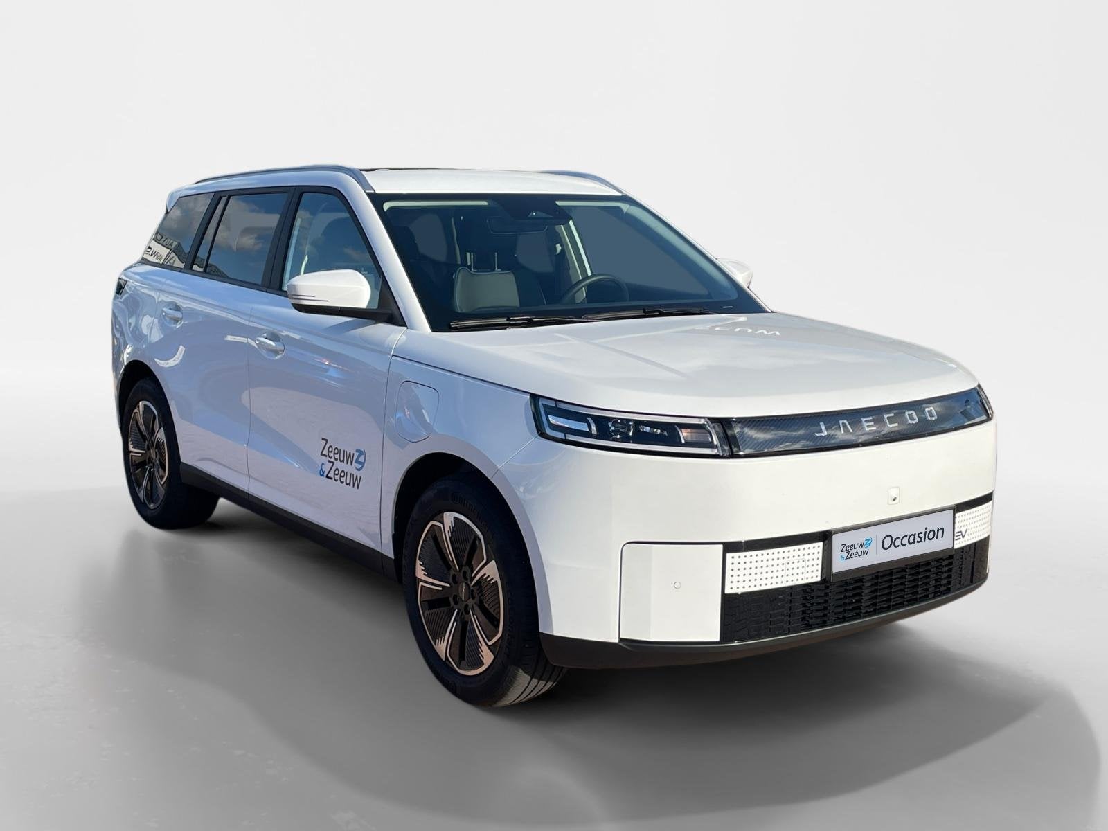 Jaecoo 5 EV Exclusive 61 kWh *Navi*360Camera*Stoelverwarming, Auto's, Dealer onderhouden, 1250 kg, Overige modellen, Wit
