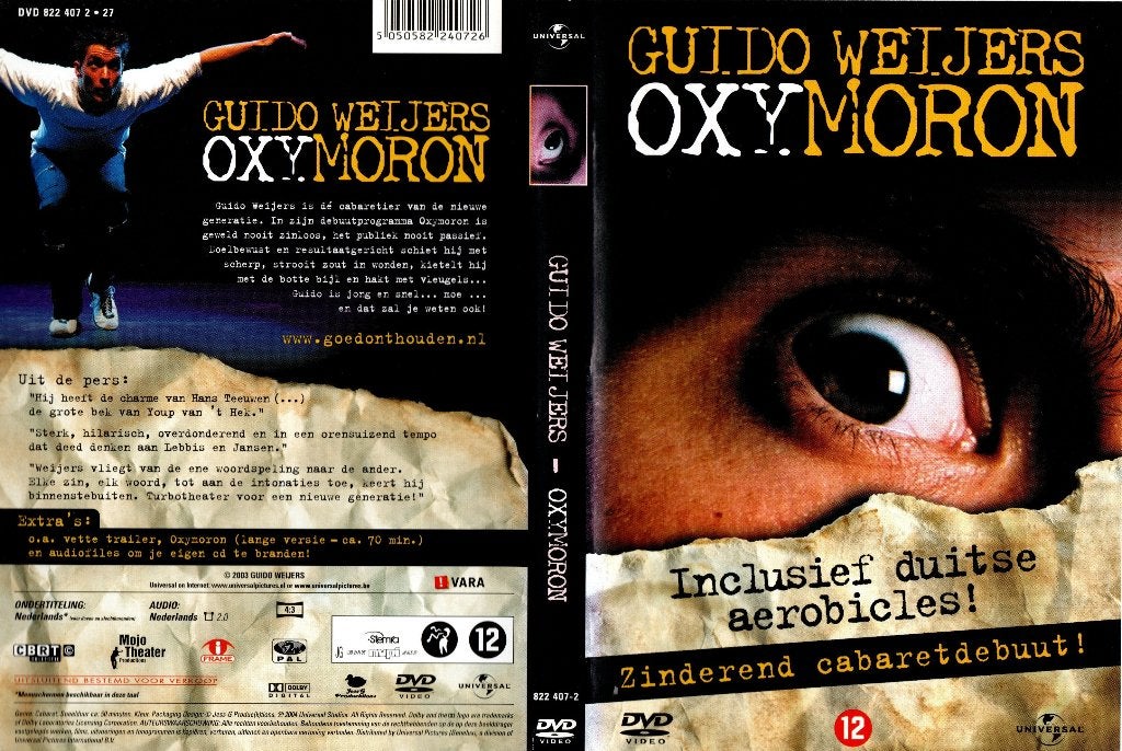 Guido Weijers, Oxymoron, Vanaf 12 jaar, Ophalen of Verzenden, Zo goed als nieuw, Komedie