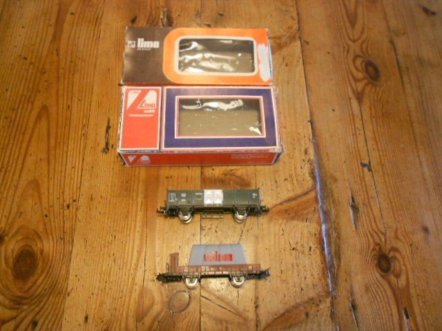 Lima platte wagon met lading, Gelijkstroom, Ophalen of Verzenden, Lima, Nieuw