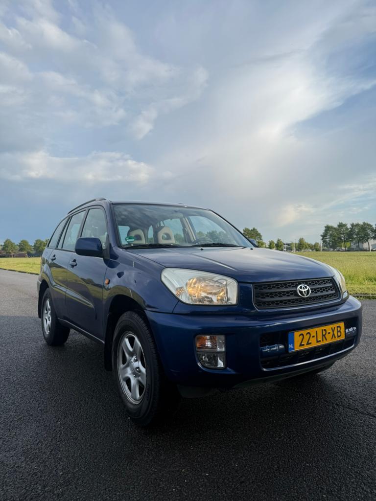 Toyota Rav4 2.0 I 5D 4WD 2003 Blauw, 1998 cc, Stof, 4 cilinders, Blauw