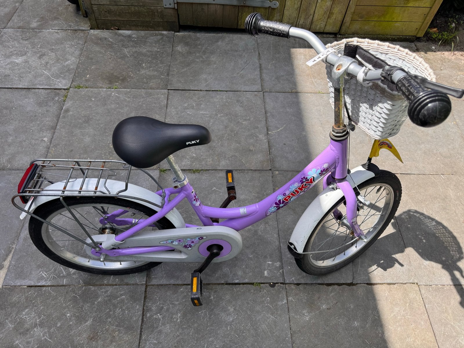 Puky kinderfiets 18 inch - Paars, Ophalen, Gebruikt, Terugtraprem, 16 tot 20 inch