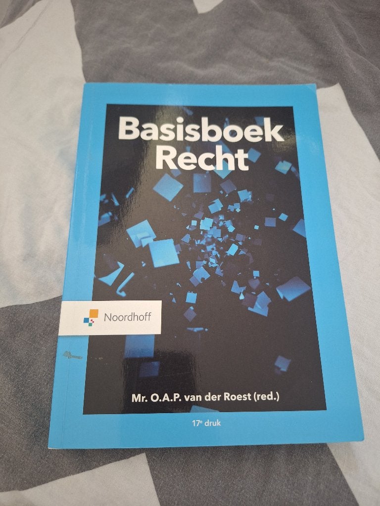 Basisboek Recht, Ophalen of Verzenden, Alpha, Zo goed als nieuw, HBO