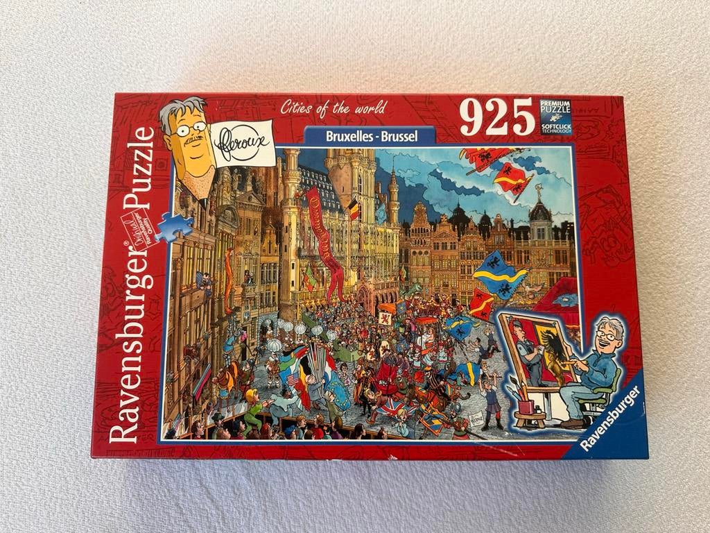 Leuke Ravensburger Puzzel Brussel 925 stukjes, Ophalen, 500 t/m 1500 stukjes, Zo goed als nieuw, Legpuzzel