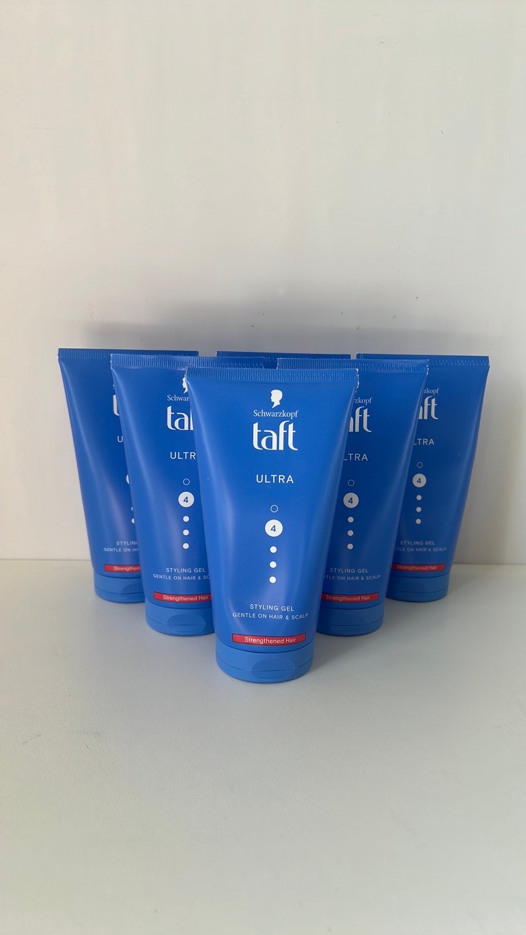 Taft ultra 4 styling gel 6x 150ml, Ophalen of Verzenden, Nieuw, Gel, Wax, Haarlak of Mousse