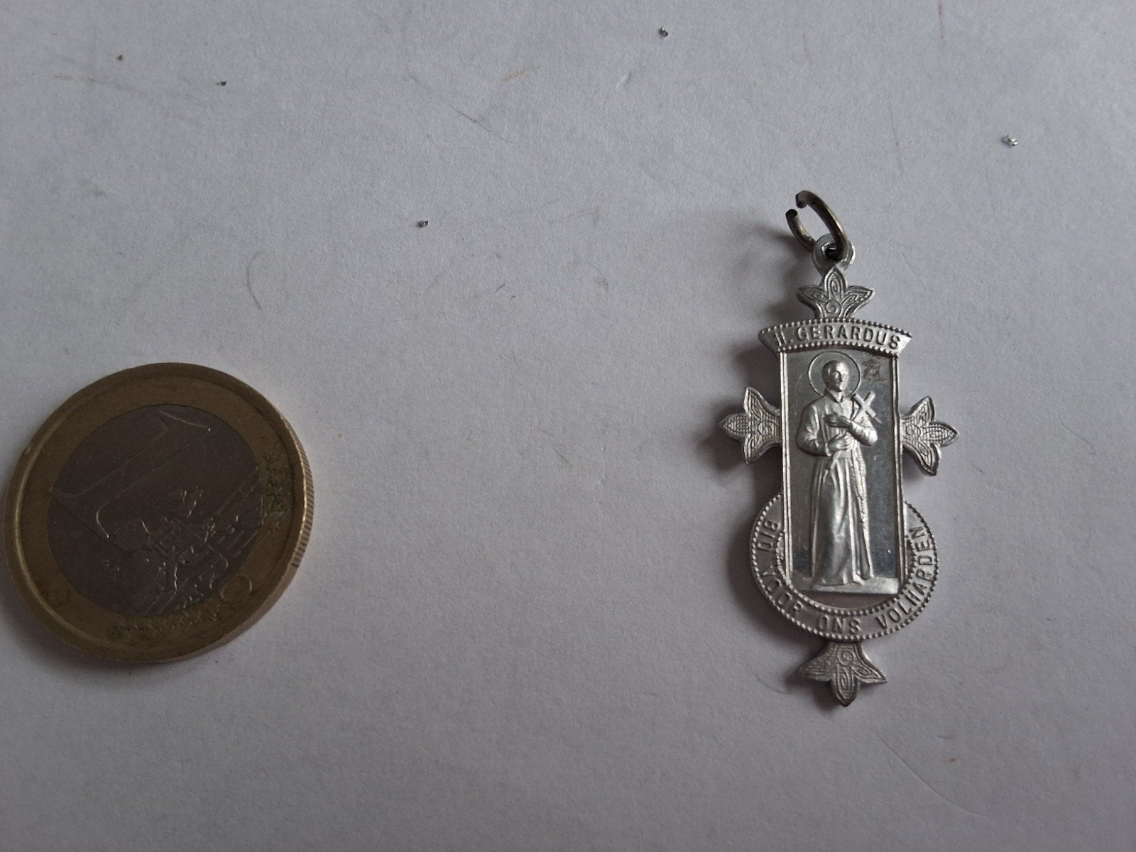 Antieke H. Gerardus Majella Medaille - Bid Voor Ons, Antiek en Kunst, Antiek | Religie, Ophalen of Verzenden