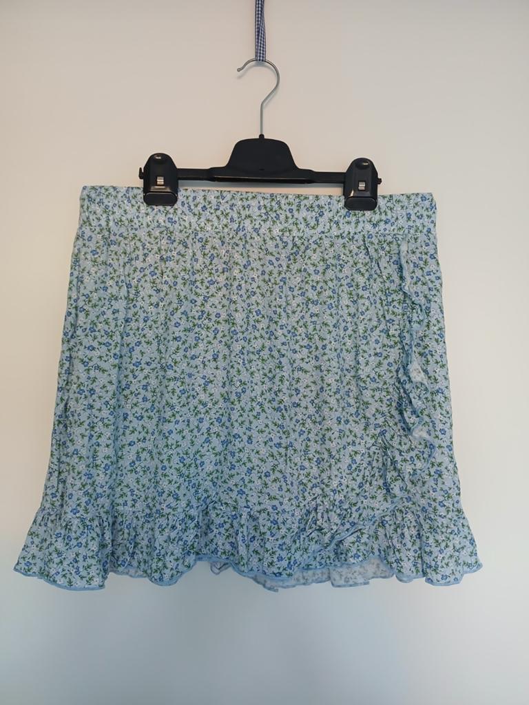 Schattig rokje van Clockhouse maat 44 lengte 45cm taille 40c, Blauw, Maat 42/44 (L), Ophalen of Verzenden, Zo goed als nieuw
