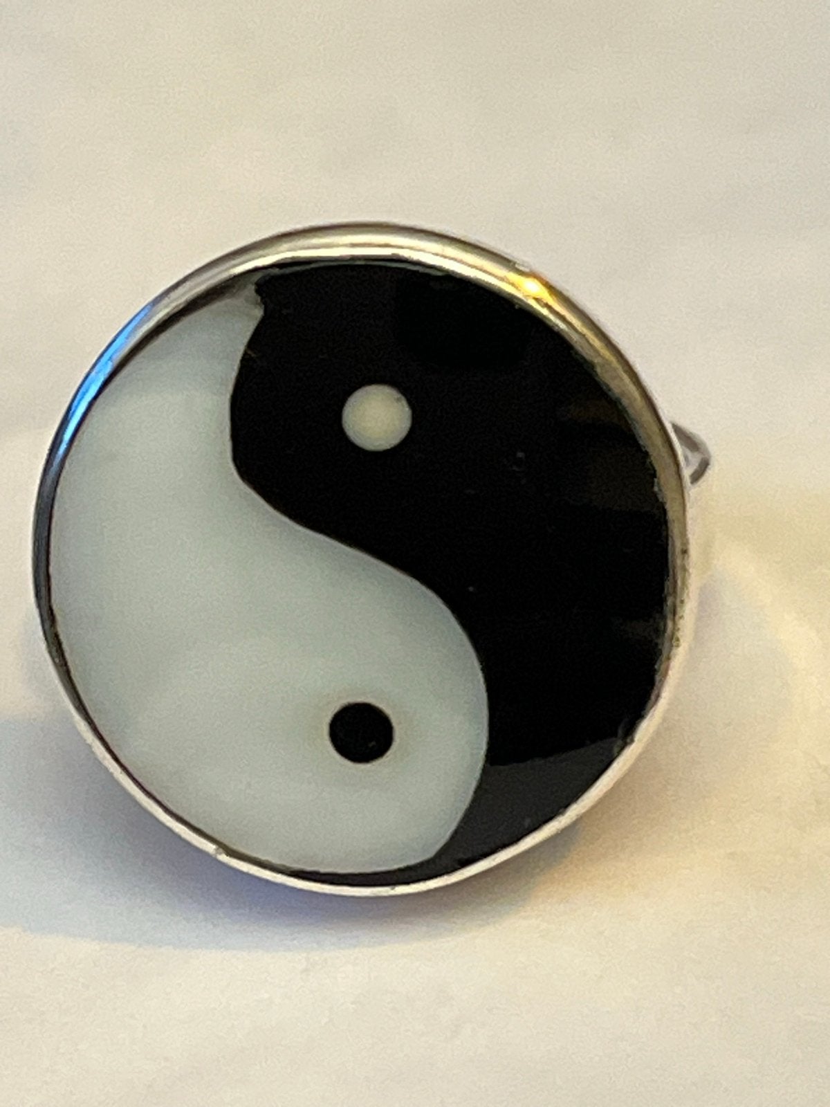 Zilveren Yin Yang Ring - Maat 16,5 - Nieuwstaat, Verzenden, Nieuw, Kleiner dan 17, Dame of Heer