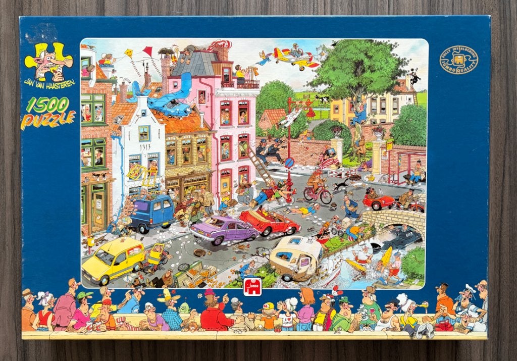 Jan van Haasteren - Vrijdag de 13e - 1500 stukjes, Ophalen of Verzenden, 500 t/m 1500 stukjes, Zo goed als nieuw