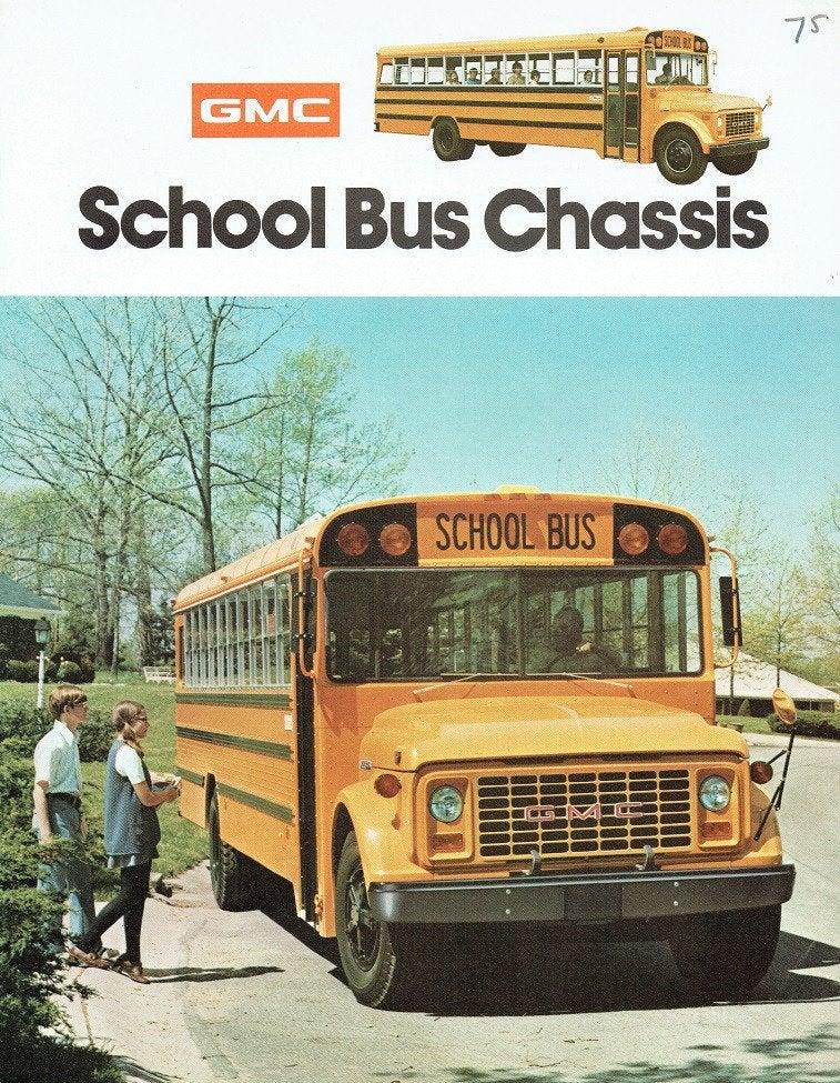 Folder GMC School Bus Chassis (1975), Verzenden, Gelezen, Overige merken