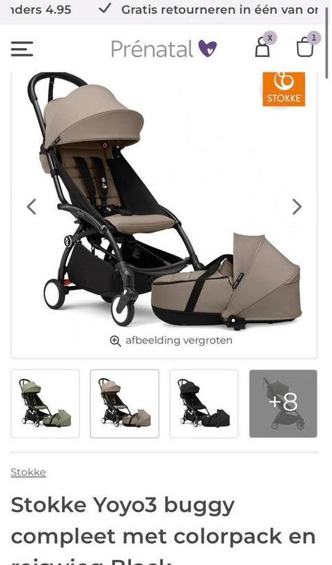 Stokke YOYO3 kinderwagen/buggy helemaal nieuw, Overige merken, Nieuw, Ophalen of Verzenden, Combiwagen