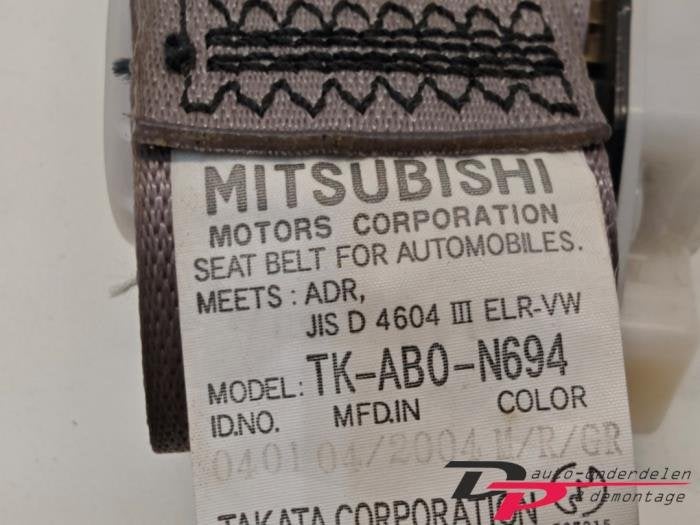Veiligheidsgordel rechts-achter van een Mitsubishi Grandis, Auto-onderdelen, Gebruikt, -, -, Ophalen of Verzenden